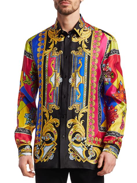 versace shirt mens 2019|versace shirt men's size chart.